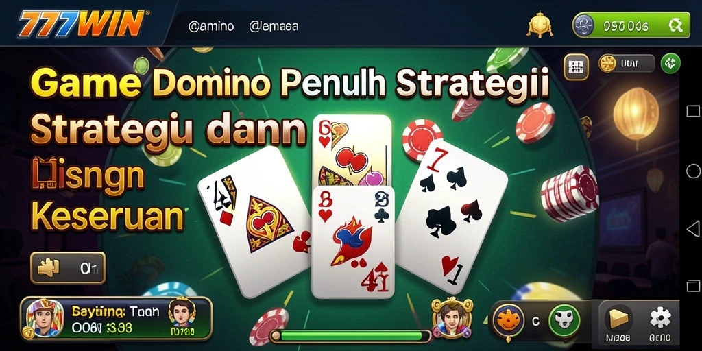 Gameplay seru dan interaktif dalam game Domino 777WIN.