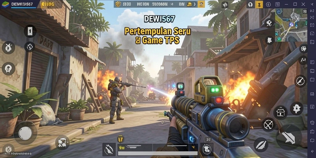 Gameplay menarik dalam DEWI567 menampilkan aksi tembak-menembak yang intens.