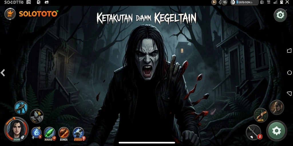 Tampilan mengerikan dari gameplay SOLOTOTO yang menegangkan.